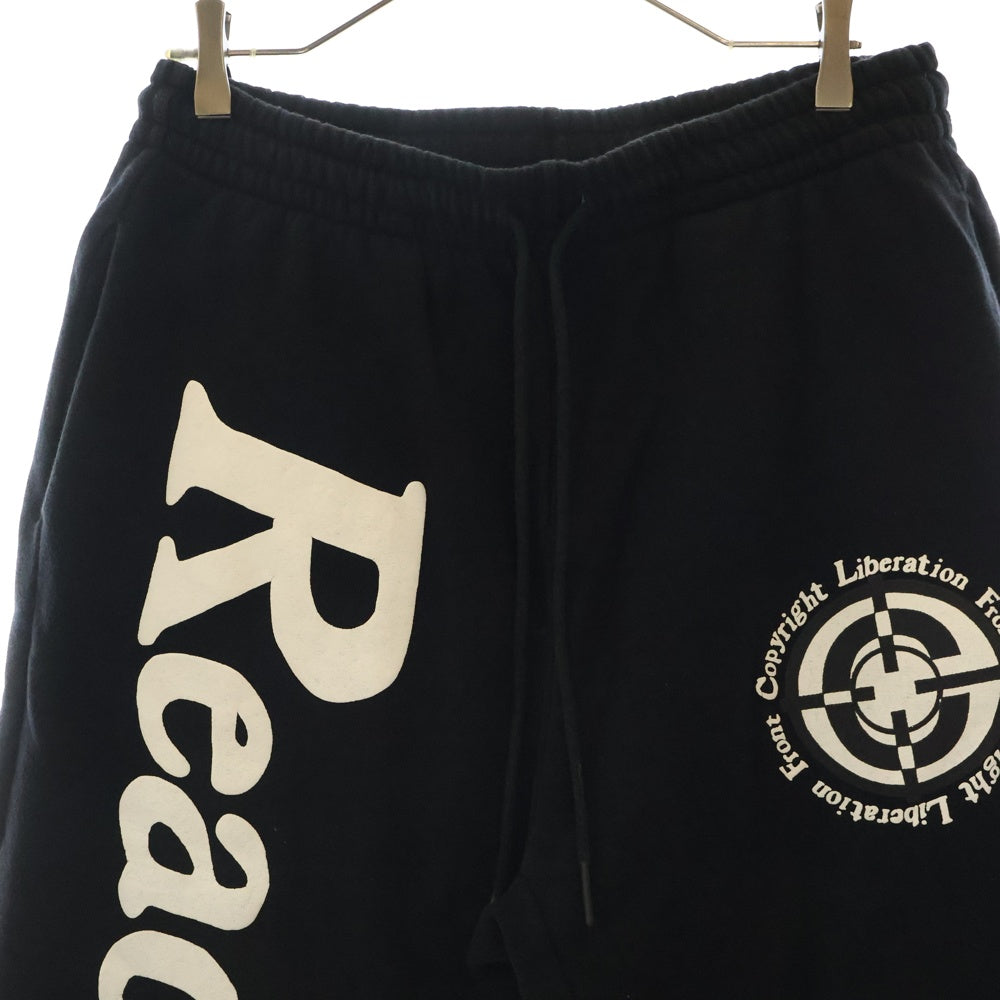 READY MADE(レディメイド) RM SWEAT PANT ロゴプリント ドローストリング スウェットパンツ ブラック RE-CO-BK-00-00-212