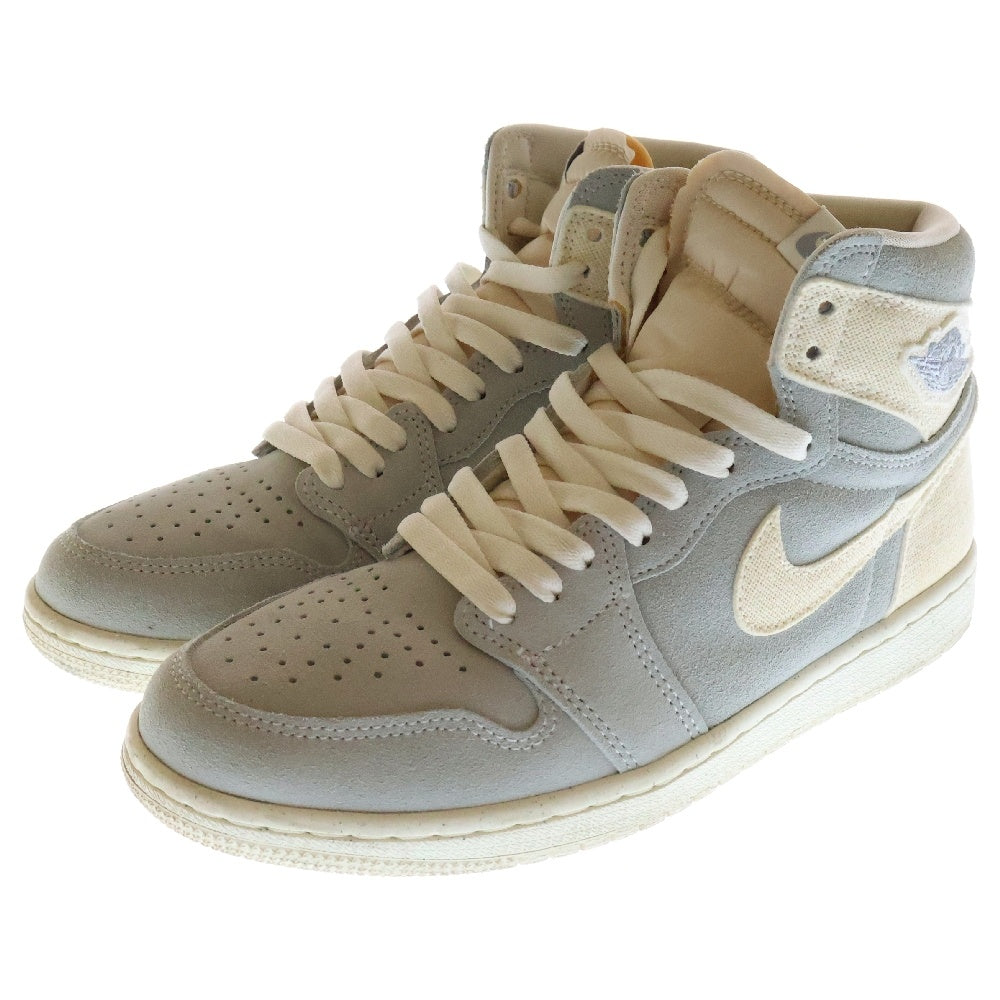 NIKE(ナイキ) AIR JORDAN 1 HIGH Craft Ivory エアジョーダン クラフト アイボリー ハイカットスニーカー US8/26cm FD8636-011