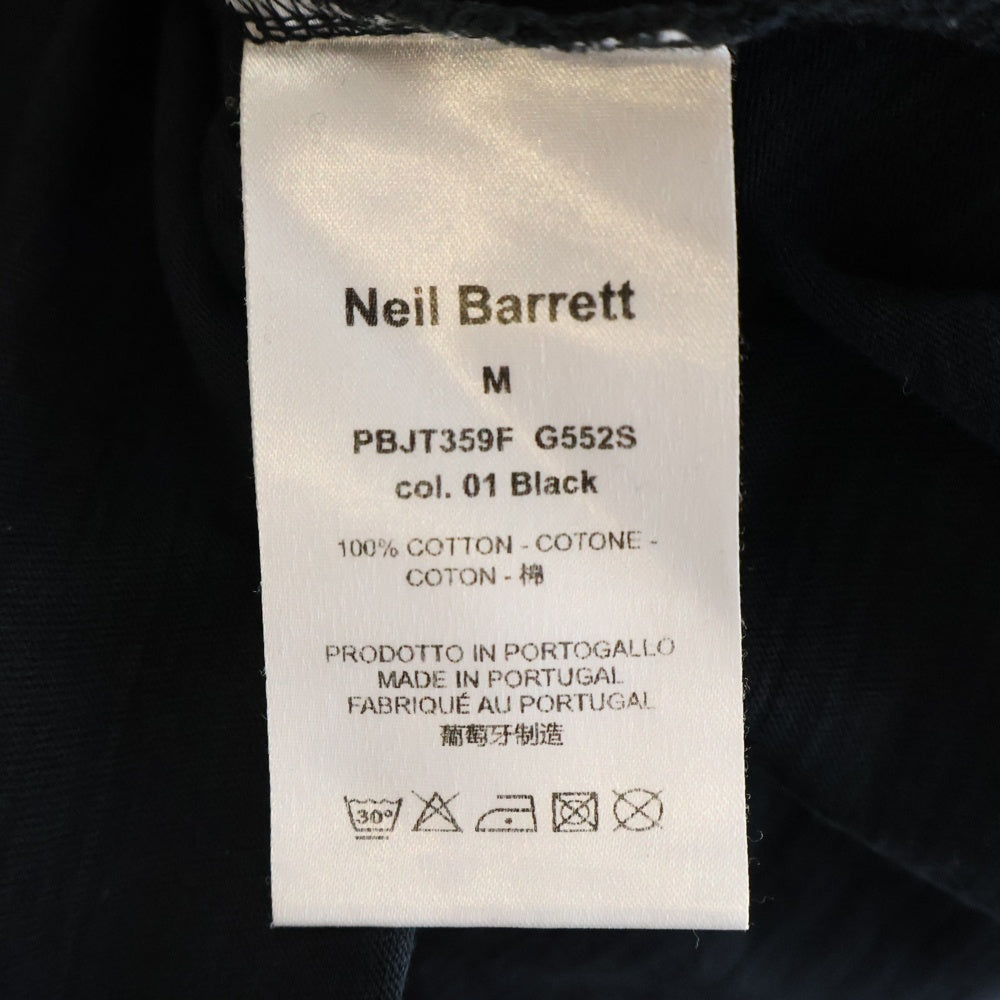 Neil Barrett(ニール バレット) 18SS TTOOED STATUE 半袖 Tシャツ カットソー ブラック PBJT359F G552S