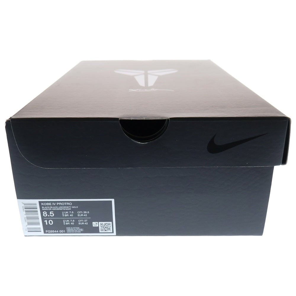 NIKE(ナイキ) KOBE 4 PROTRO BLACK MAMBA コービー プロトロ ブラックマンバ ローカットスニーカー ブラック US8.5/26.5cm FQ3544-001