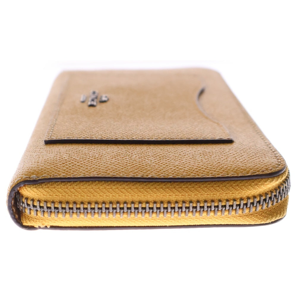 COACH(コーチ) ラウンドジップ レザー ロングウォレット 長財布 イエロー 54007 B2030