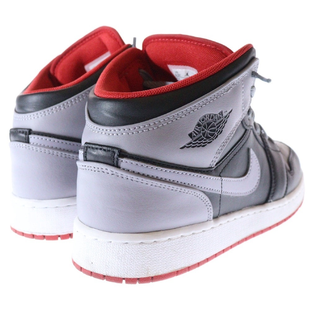 NIKE(ナイキ) AIR JORDAN 1 MID GS エアジョーダン1 ミッドカットスニーカー ブラック/グレー US6.5/24.5cm DQ8423-006 レディース
