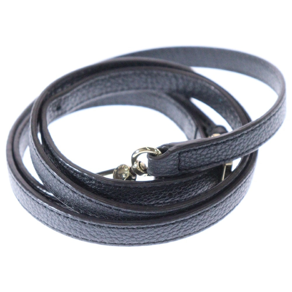 FURLA(フルラ) ロゴプレート 2Way レザー ハンド ショルダーバッグ ブラック レディース