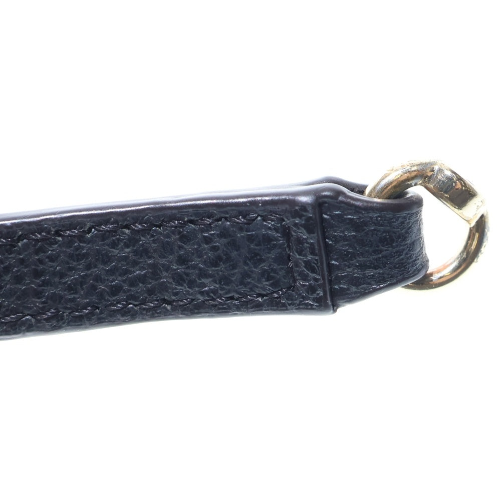 FURLA(フルラ) ロゴプレート 2Way レザー ハンド ショルダーバッグ ブラック レディース