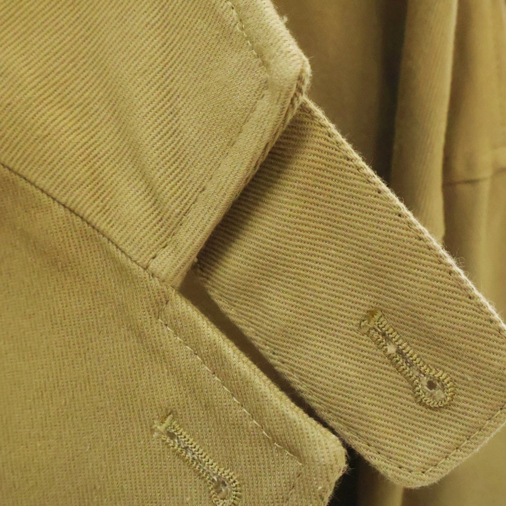 doublet(ダブレット) 21SS SILK CHINO CUT-OFF JACKET シルクチノ カットオフ 2Bテーラードジャケット ベージュ 21SS10JK39