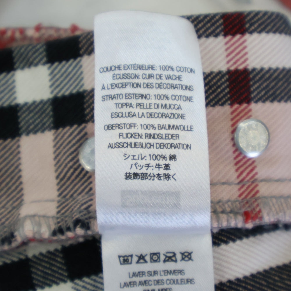 SUPREME(シュプリーム) 22SS ×Burberry Regular Jean ×バーバリー レギュラージーンズ チェック柄 デニムパンツ ピンク
