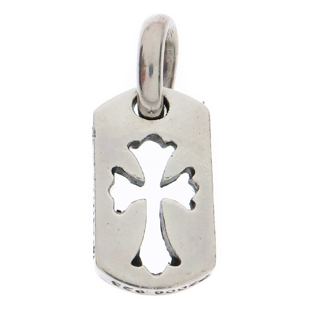 CHROME HEARTS(クロムハーツ) DT TNY CO CRS タイニーカットアウトクロスドッグタグ チャーム ペンダントトップ シルバー BCA252