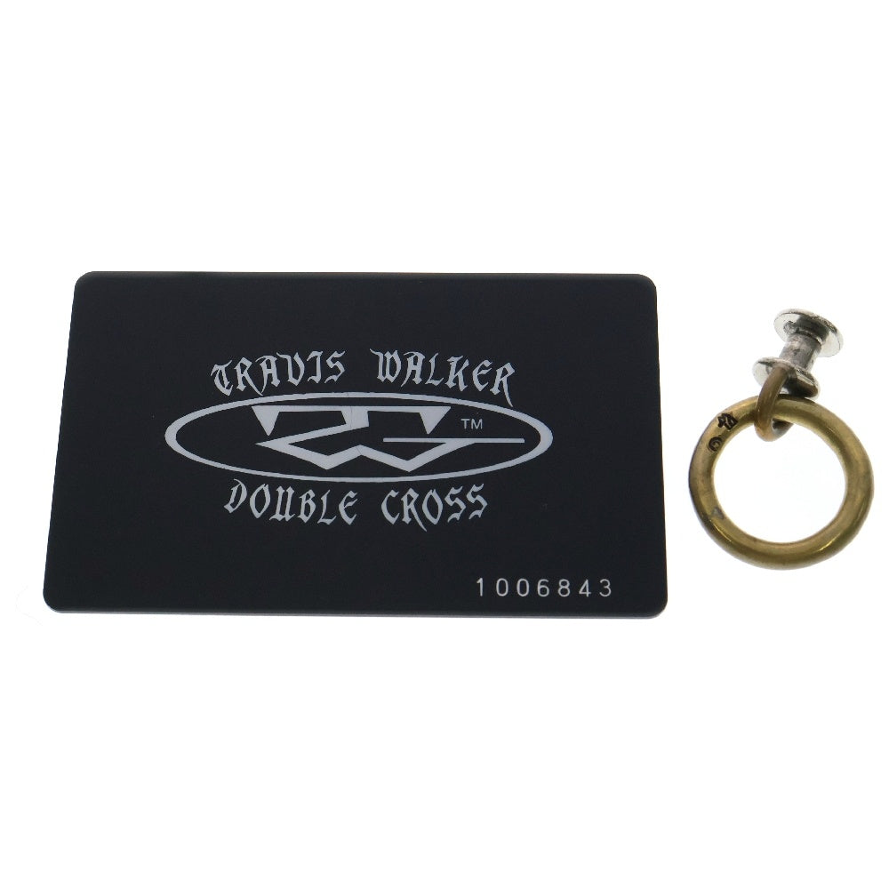 Travis Walker(トラヴィスワーカー) Coffin Leather Braid Wallet Code w/Brass コフィン レザーブレイド ブラス スカルモチーフ ウォレットコード ブラック/ゴールド