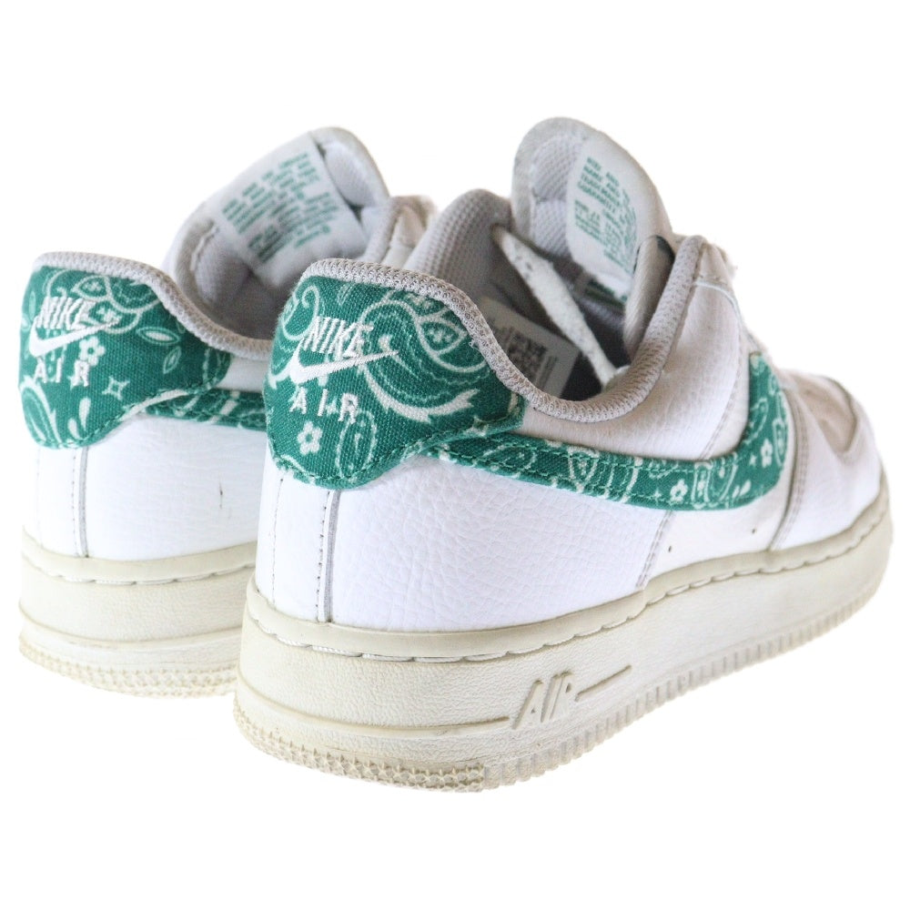 NIKE(ナイキ) AIR FORCE 1 LOW 07 Essential Green Paisley エアフォース1 エッセンシャル ペイズリー ローカットスニーカー ホワイト/グリーン US6.5/23.5cm DH4406-102
