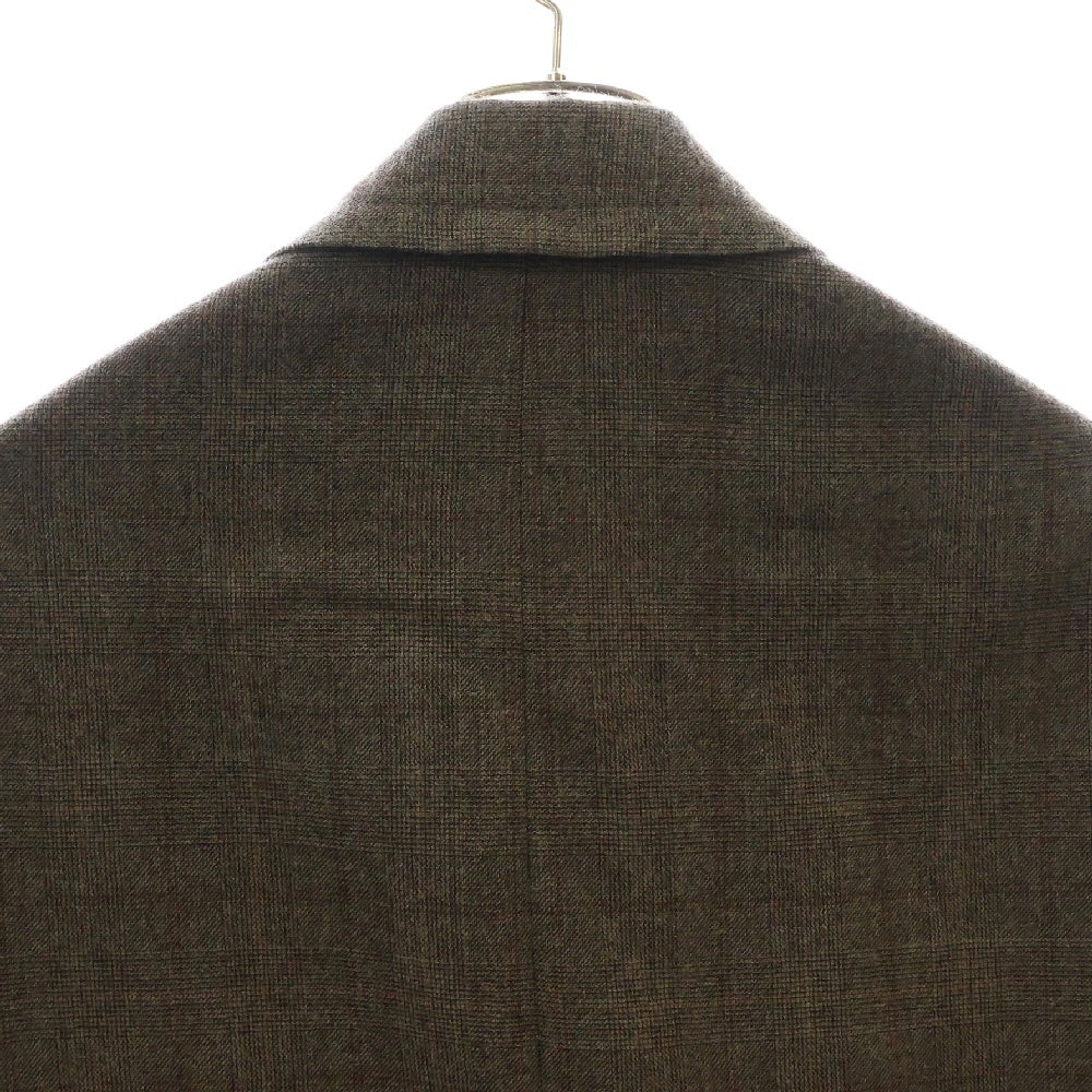 kolor(カラー) 22AW ダブルブレスト ピークドラペル ウール テーラードジャケット ブラウン 22WCM-J10113