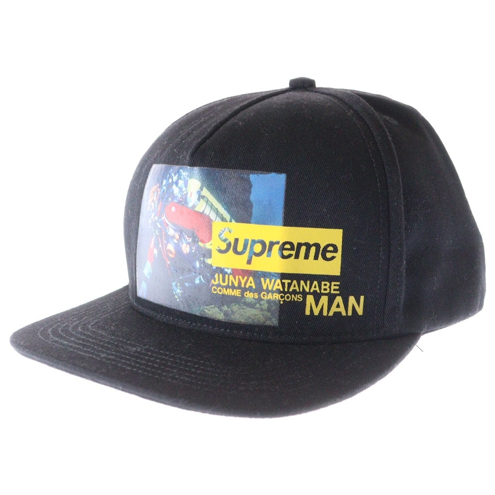 SUPREME(シュプリーム) 21AW×JUNYA WATANABE COMME des GARCONS MAN 5Panel CAP ジュンヤワタナベ コムデギャルソン マン 5パネル キャップ ブラック