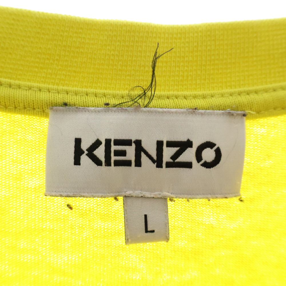 KENZO(ケンゾー) Takada Tribute タカダ トリビュート フロント刺繍 クルーネック 半袖Tシャツ カットソー イエロー FC52TS6664SB