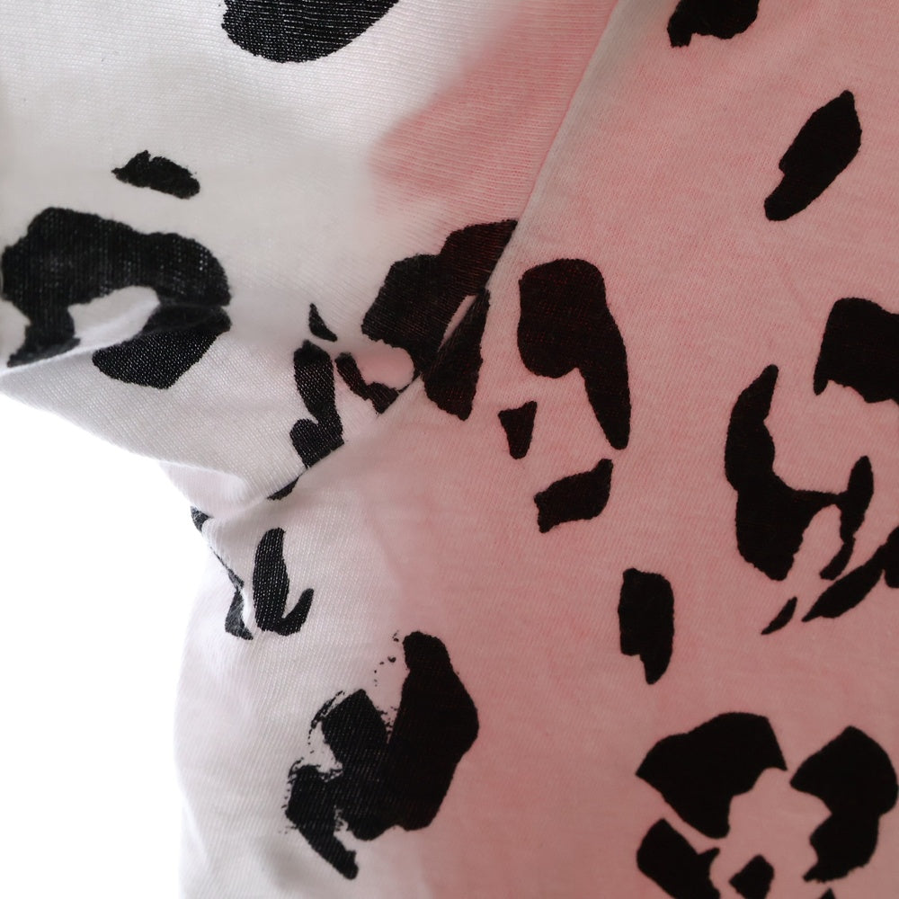 COMME des GARCONS COMME des GARCONS(コムデギャルソンコムデギャルソン) 23SS AD2022 Rosie McGuinness ロージー マグギネス 切替 クルーネック 半袖Tシャツ カットソー ホワイト/レッド RK-T010