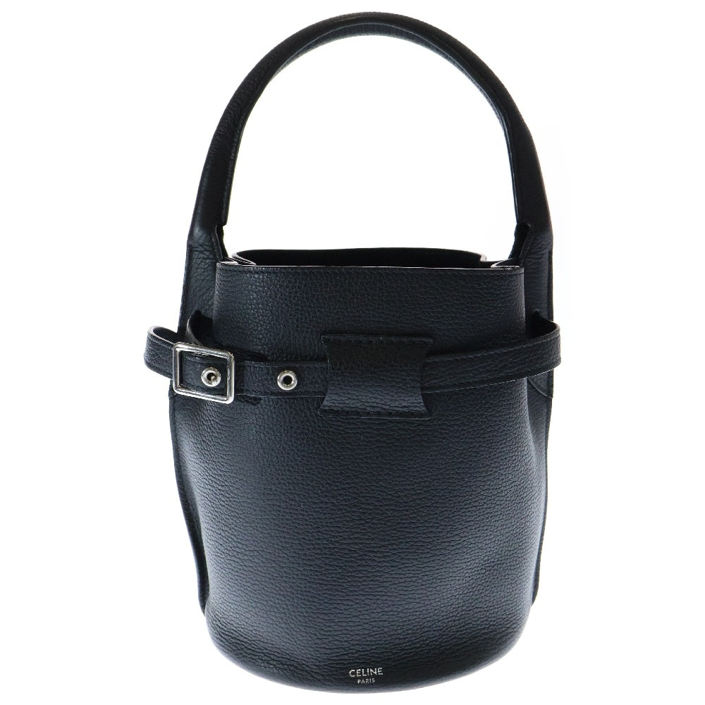 CELINE(セリーヌ) Big Bag Nano Bucket ビッグバッグ ナノバケット レザー 2Way ショルダーハンドバッグ ブラック レディース 187243A4U