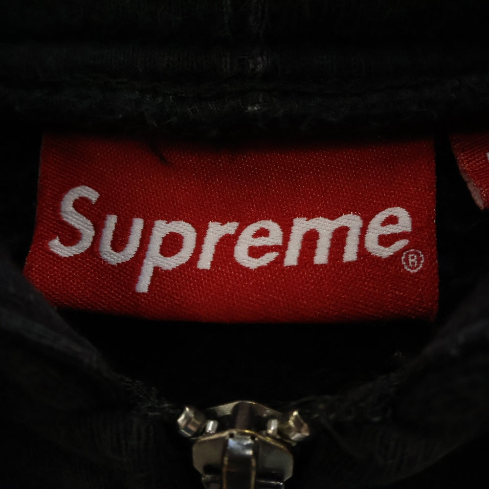 SUPREME(シュプリーム) 19SS Topline Zip Up Sweatshirt トップライン ジップアップ スウェットシャツ パーカー フーディ ブラック