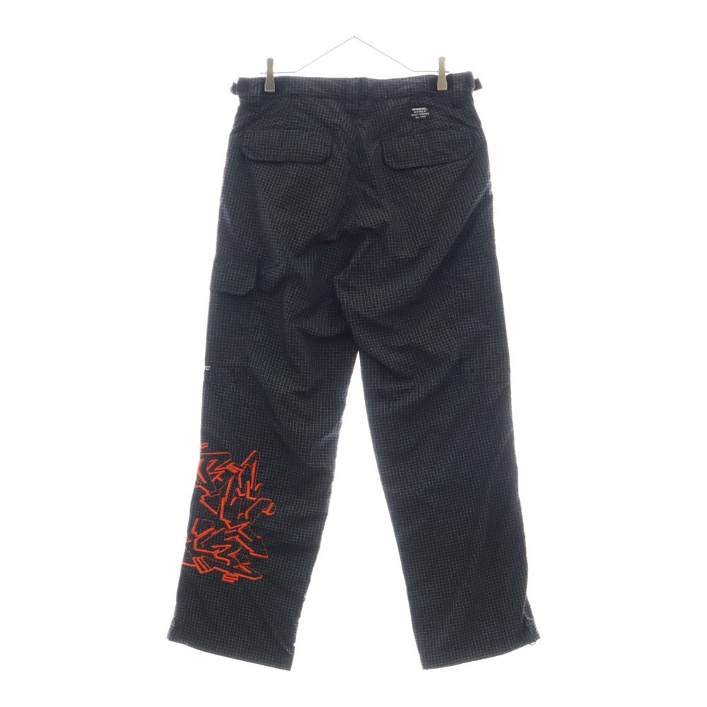SUPREME(シュプリーム) 21AW Support Unit Nylon Ripstop Pant サポートユニット ナイロン リップストップパンツ ブラック/レッド