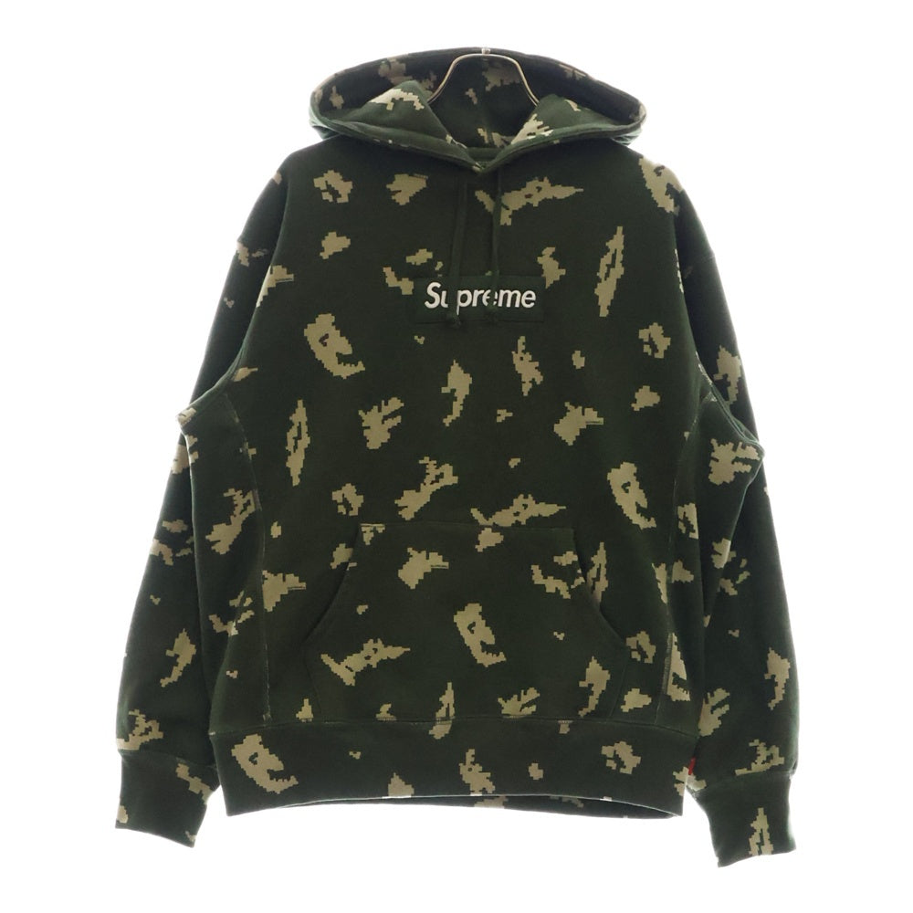 SUPREME(シュプリーム) 21AW Box Logo Hooded Sweatshirt Olive Russian Camo ボックスロゴ ロシアンカモ プルオーバースウェットパーカー フーディ グリーン