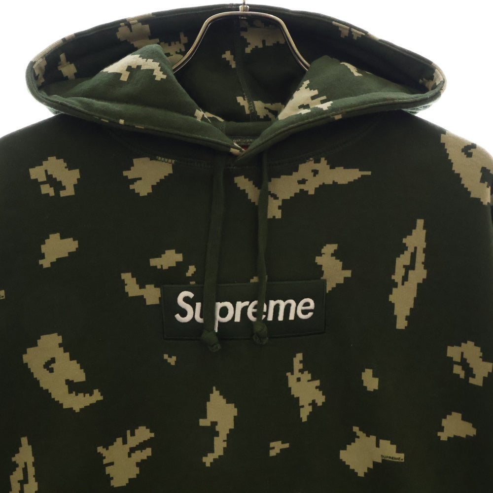 SUPREME(シュプリーム) 21AW Box Logo Hooded Sweatshirt Olive Russian Camo ボックスロゴ ロシアンカモ プルオーバースウェットパーカー フーディ グリーン