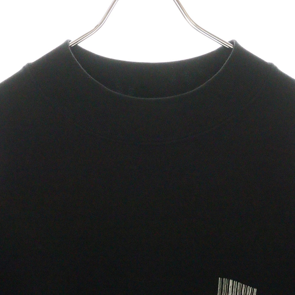 BALENCIAGA(バレンシアガ) バーコードロゴ モックネック スウェット トレーナー ブラック 652981 TKVE6
