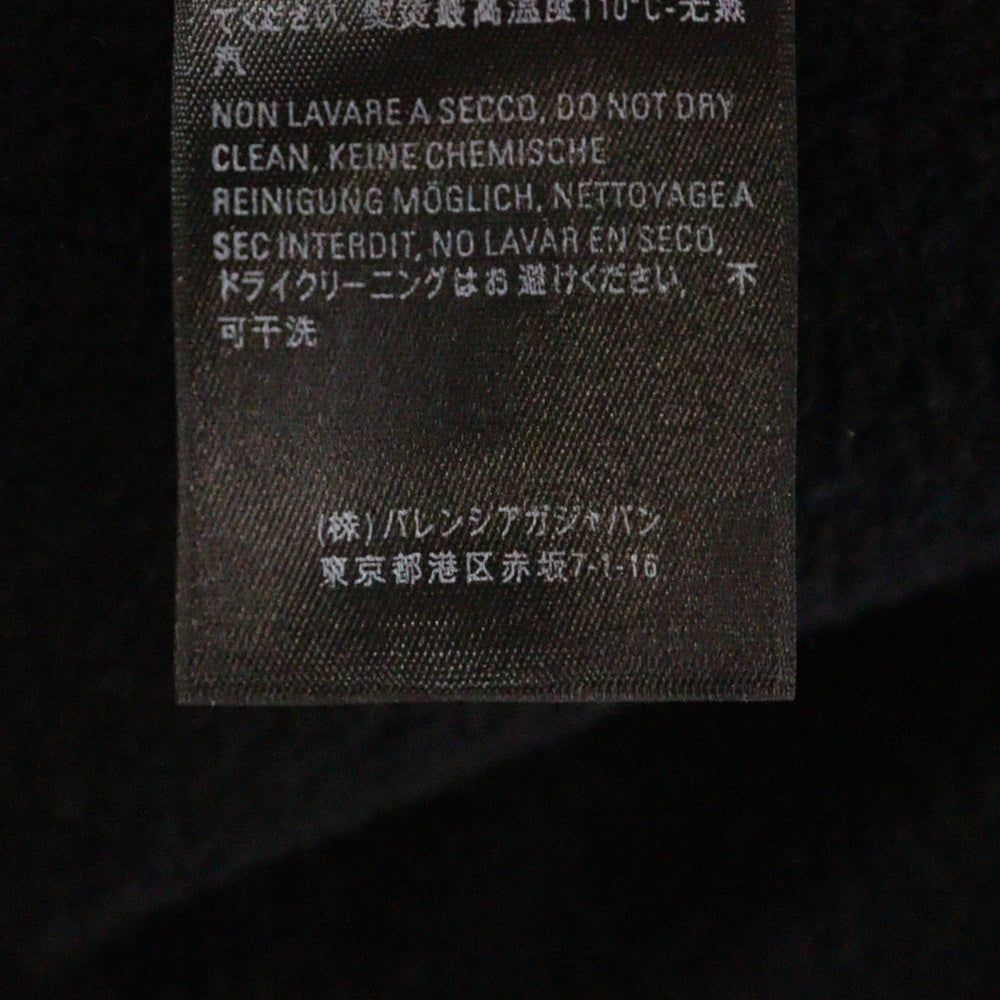 BALENCIAGA(バレンシアガ) バーコードロゴ モックネック スウェット トレーナー ブラック 652981 TKVE6
