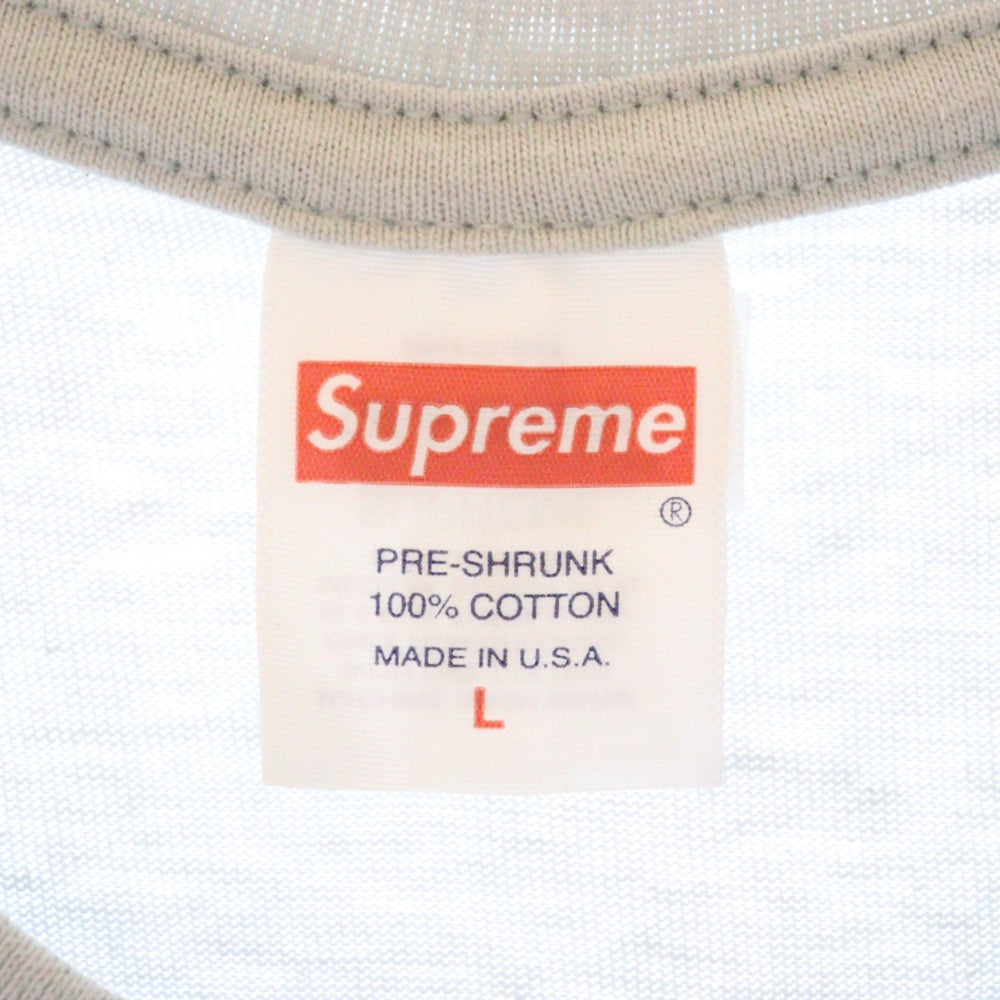 SUPREME(シュプリーム)  24SS Tunnel Tee Cement トンネル プリント半袖Tシャツ カットソー ブルー