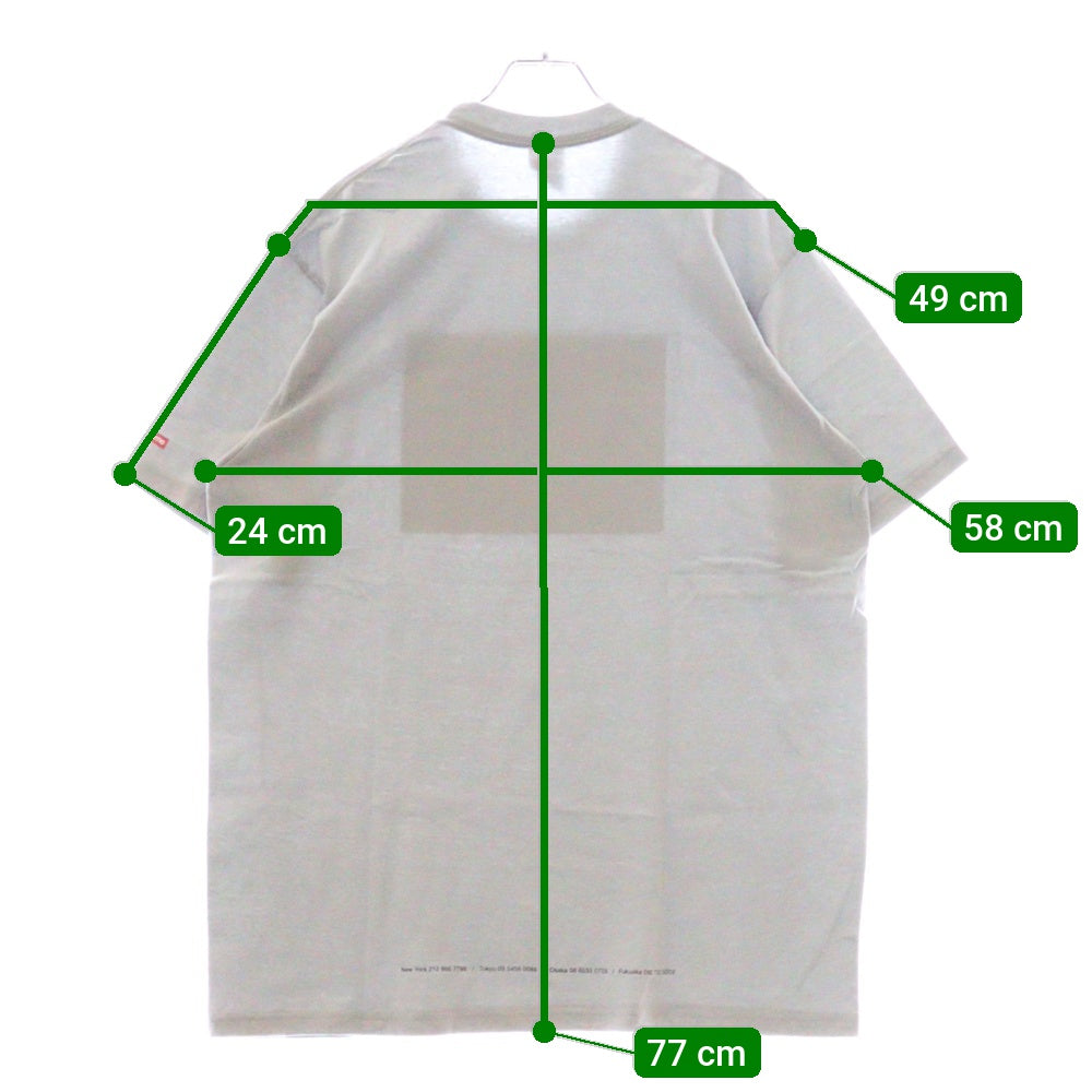 SUPREME(シュプリーム)  24SS Tunnel Tee Cement トンネル プリント半袖Tシャツ カットソー ブルー