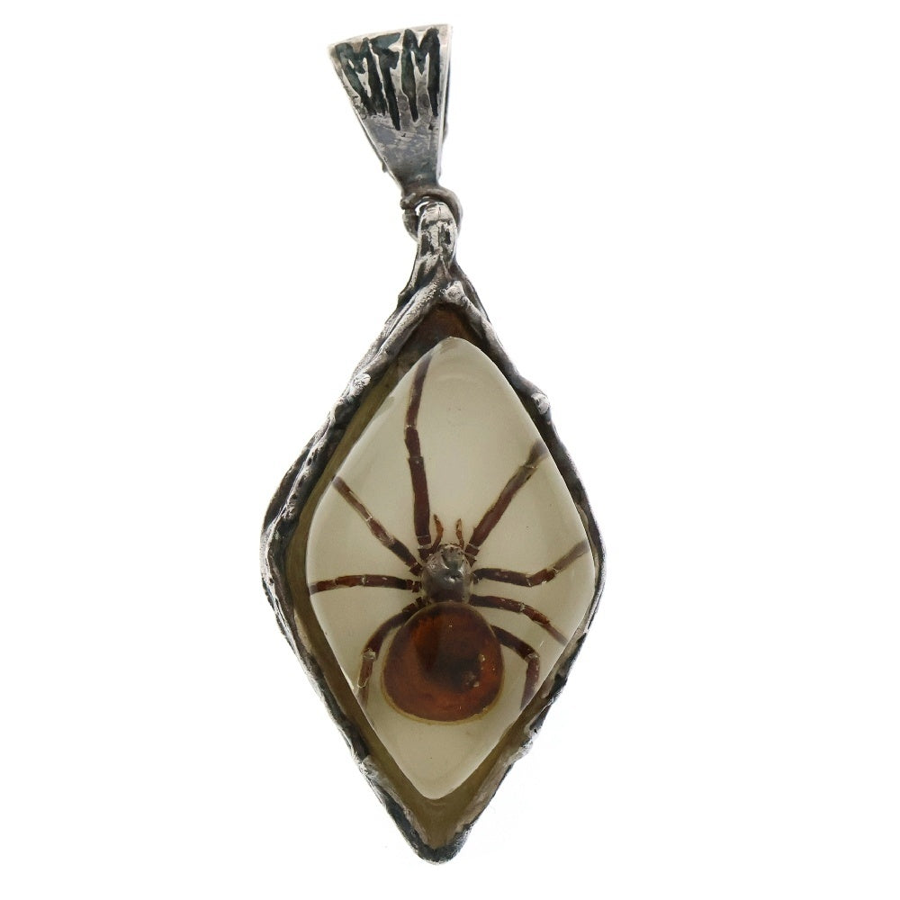 MFM(エムエフエム) DIA PENDANT NECKLACE ダイヤ スパイダー ペンダントトップ ネックレス ホワイト/シルバー