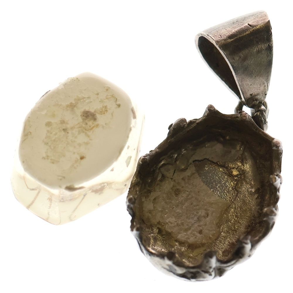 MFM(エムエフエム) HEX PENDANT NECKLACE ヘックス スパイダー ペンダントトップ ネックレス ホワイト/シルバー