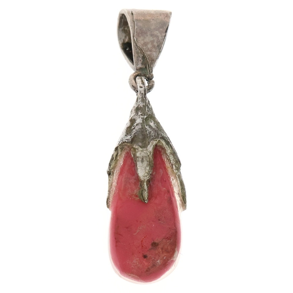 MFM(エムエフエム) TEAR DROP PENDANT NECKLACE ティアドロップ スパイダー ペンダントトップ ネックレス ピンク/シルバー