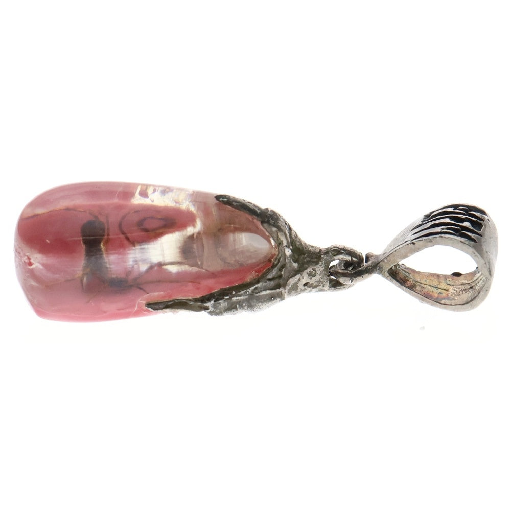 MFM(エムエフエム) TEAR DROP PENDANT NECKLACE ティアドロップ スパイダー ペンダントトップ ネックレス ピンク/シルバー