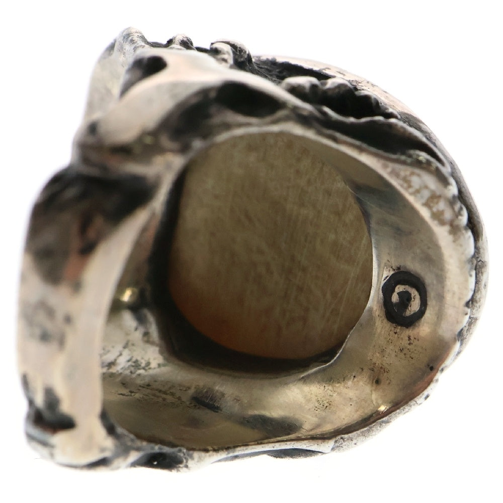 ALEX STREETER(アレックスストリーター) Angel Heart Ring エンジェルハート ゴールドスター バルティックアンバー リング 指輪 13号 イエロー/シルバー