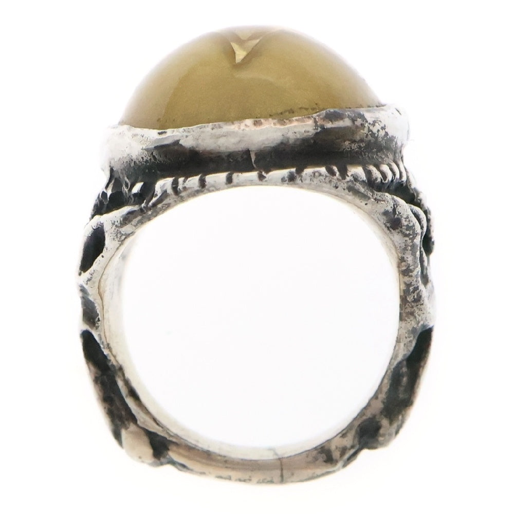 ALEX STREETER(アレックスストリーター) Angel Heart Ring エンジェルハート ゴールドスター バルティックアンバー リング 指輪 13号 イエロー/シルバー