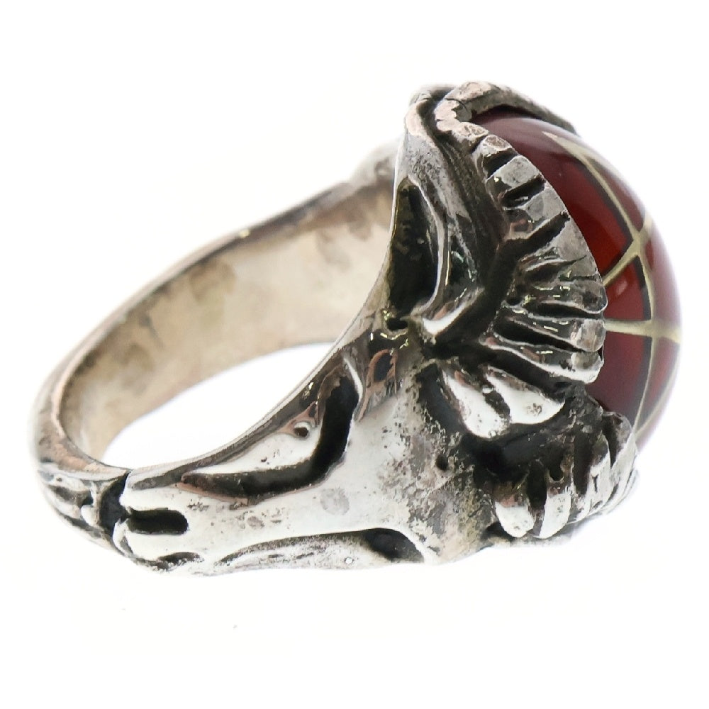 ALEX STREETER(アレックスストリーター) New Angel Devil Heart Ring ニューエンジェル デビル ハート ゴールドスター リング 指輪 20号 レッド/シルバー