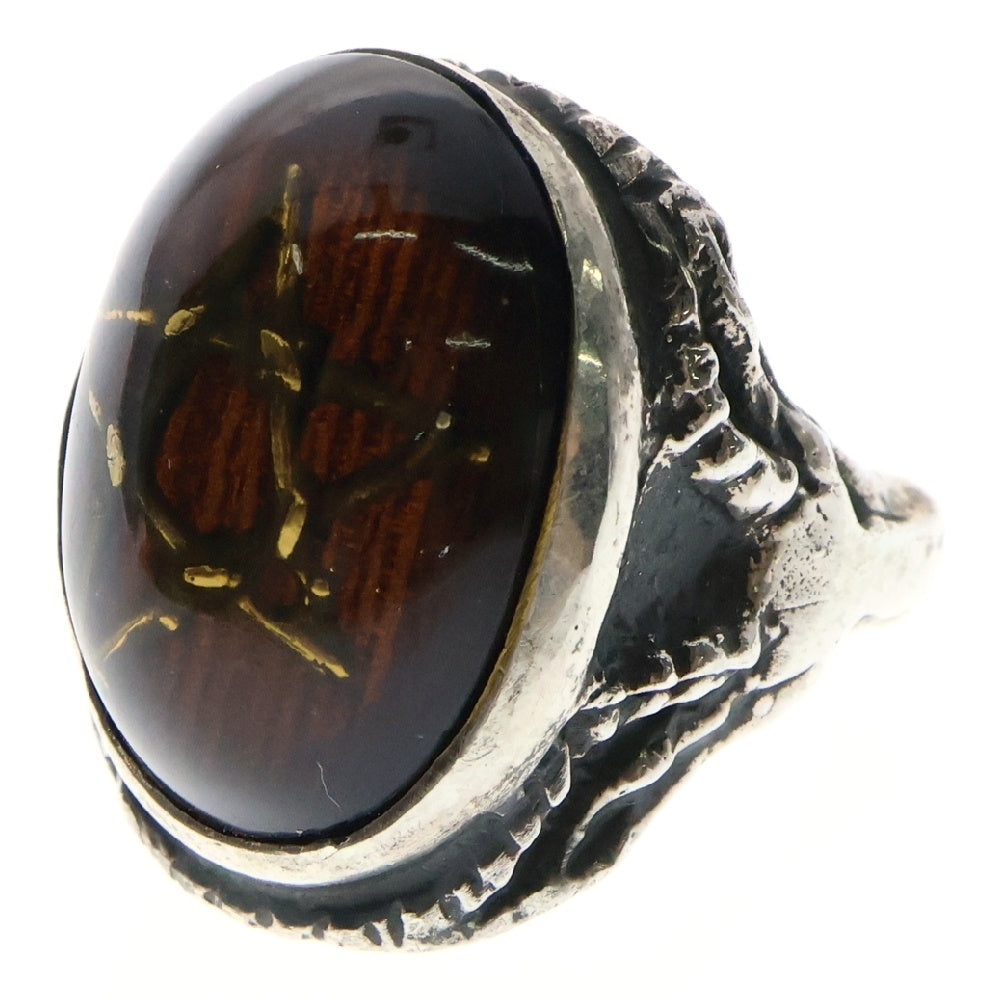 ALEX STREETER(アレックスストリーター) Angel Heart Ring エンジェルハート スティックスター リング 指輪 17.5号 ブラウン/シルバー