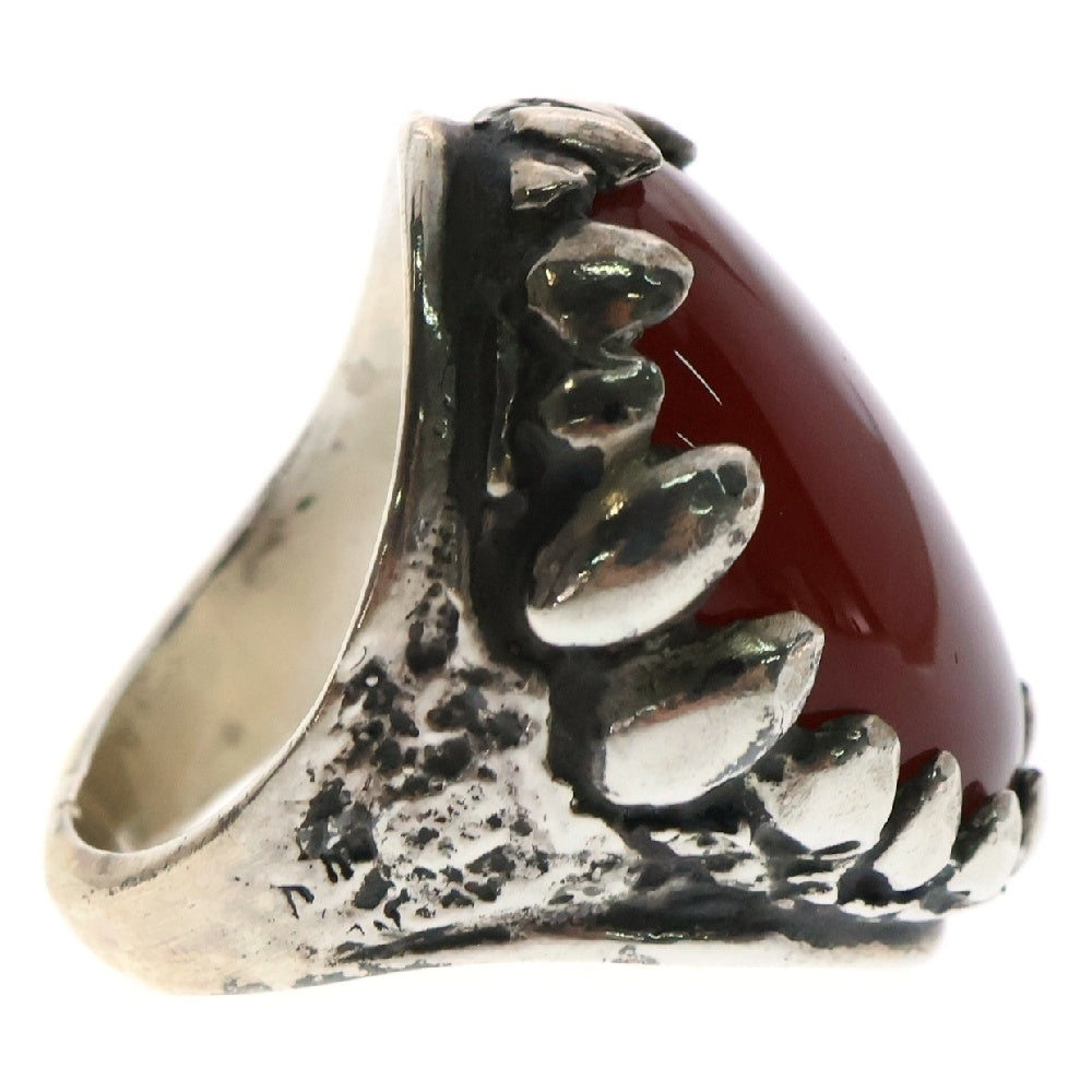 ALEX STREETER(アレックスストリーター) Dragon Tooth Ring ドラゴントゥース リング 指輪 14号 レッド/シルバー