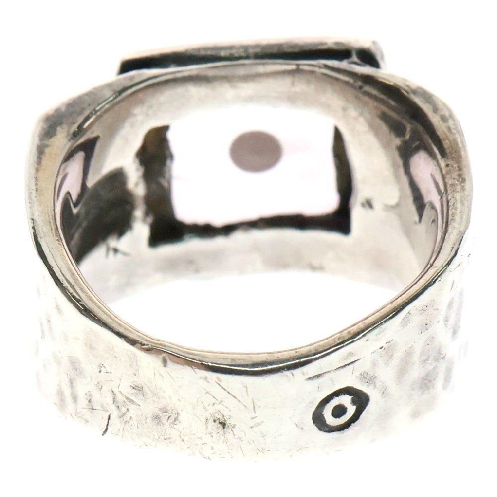 ALEX STREETER(アレックスストリーター) Lucky Dice Ring ラッキー ダイス スクエア リング 指輪 14号 ピンク/シルバー