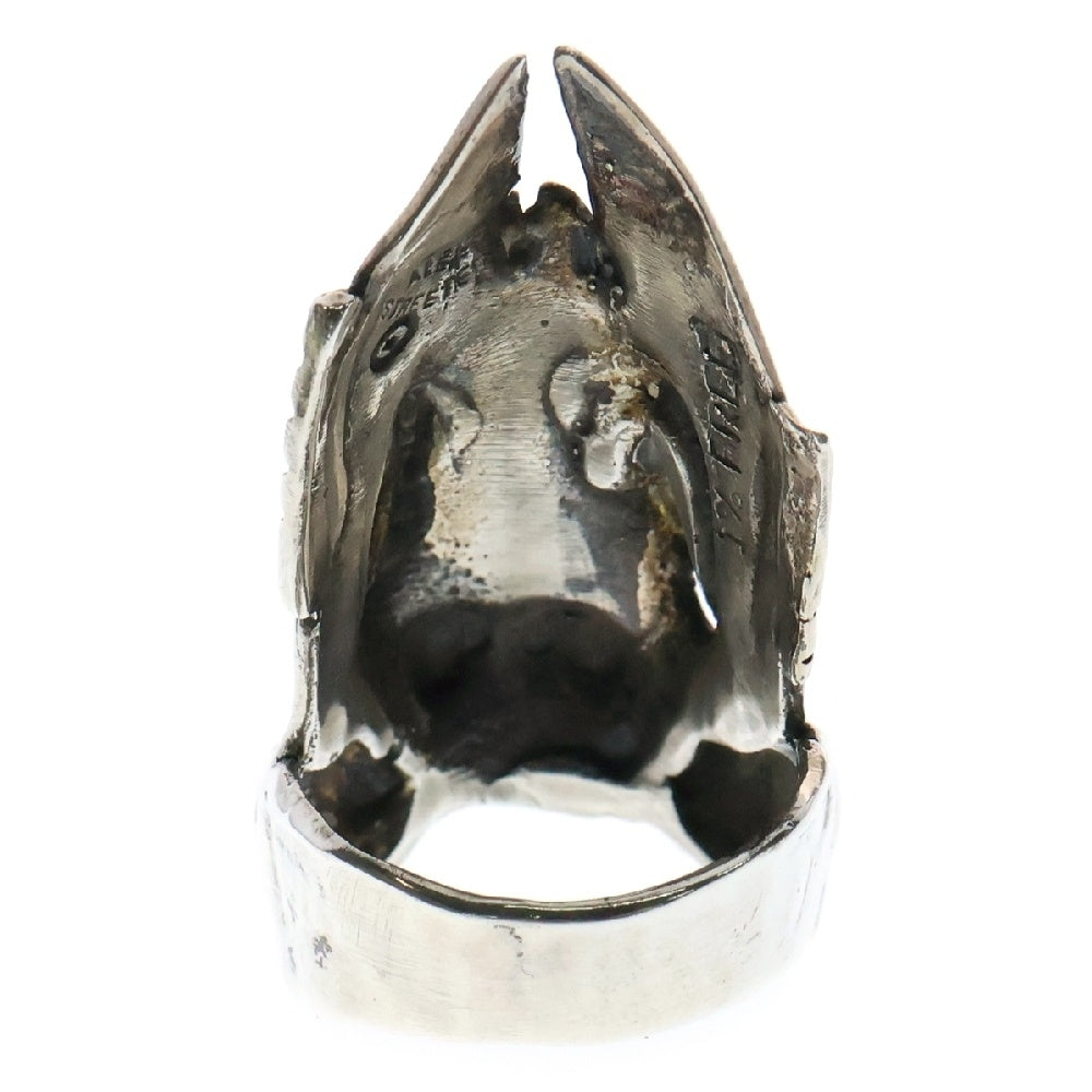 ALEX STREETER(アレックスストリーター) Steer Skull Ring スティア スカル リング 指輪 17.5号 シルバー
