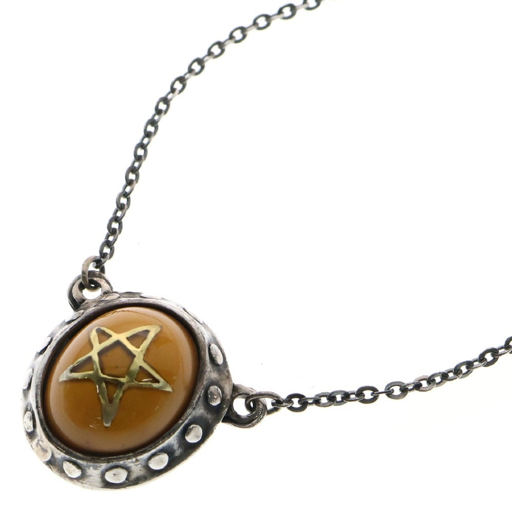 ALEX STREETER(アレックスストリーター) Angel Heart Necklace エンジェルハート ゴールドスター ネックレス ペンダント イエロー/シルバー