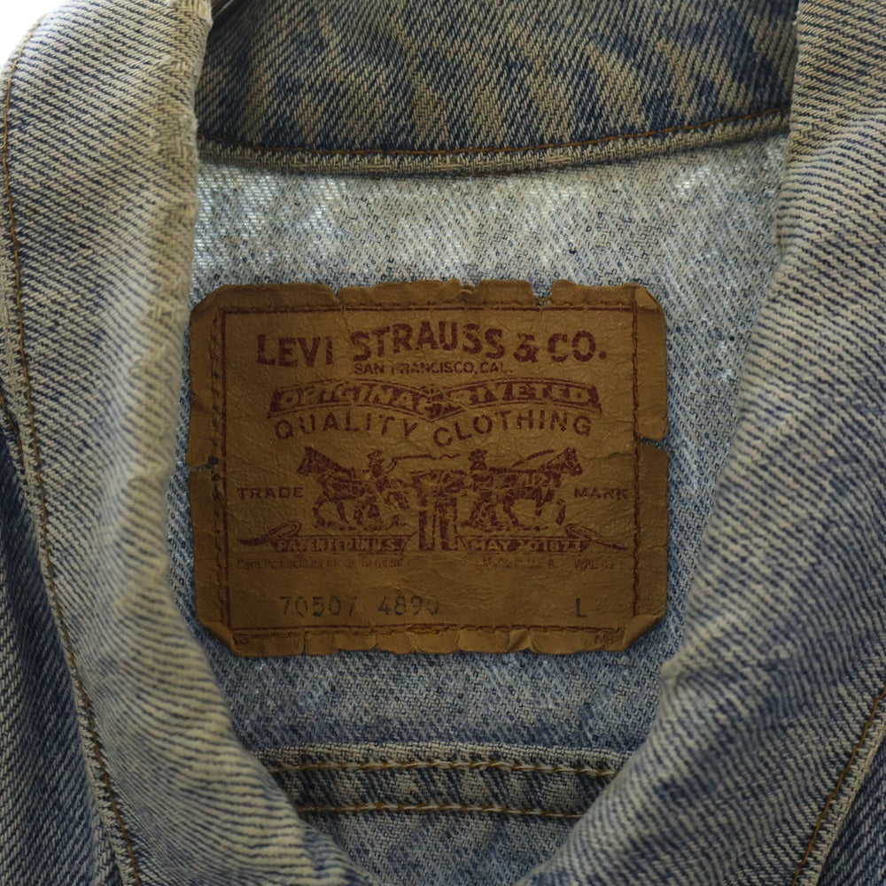 Levi's(リーバイス) 90S VINTAGE 70507-4890 USA製 ボタン裏527 スモールe ヴィンテージ デニムトラッカージャケット インディゴ