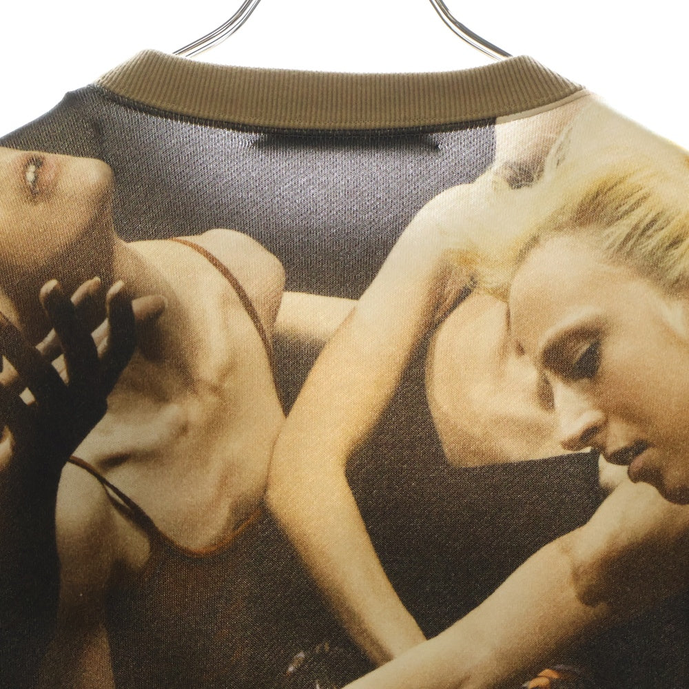 UNDERCOVER(アンダーカバー) 19AW SUSPIRIA サスペリア フロントコード付 総柄 クルーネック 長袖 スウェットトレーナー ブラック レディース UCX1801-1