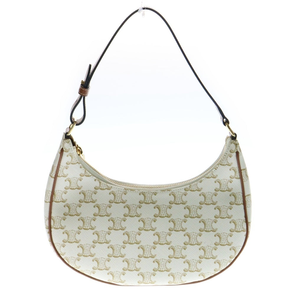 CELINE(セリーヌ) AVA トリオンフ 総柄 キャンバス ハンドバッグ レディース アイボリー 19395 2BZJ 01BC