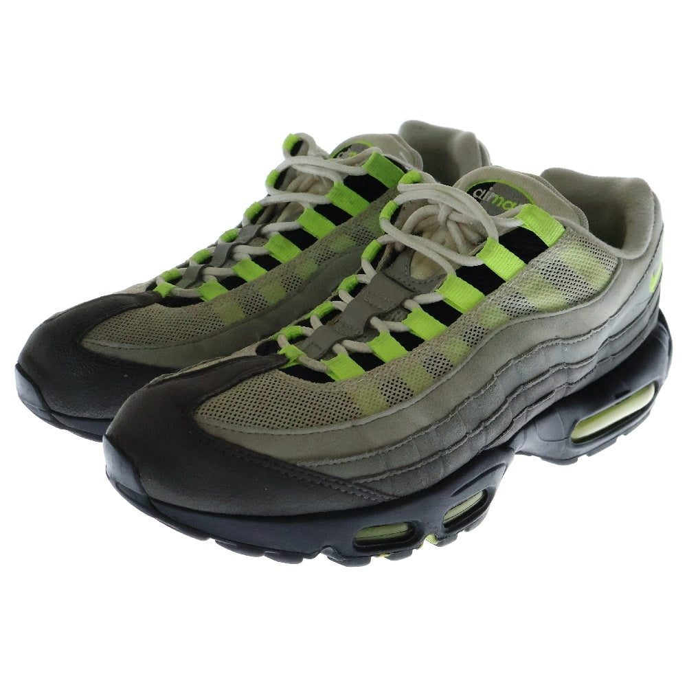 NIKE(ナイキ) 【観賞用 2015年製】AIR MAX 95 OG Yellow Gradation エアマックス95 イエローグラデ ローカットスニーカー グレー/イエロー US9.5/27.5cm 554970-071