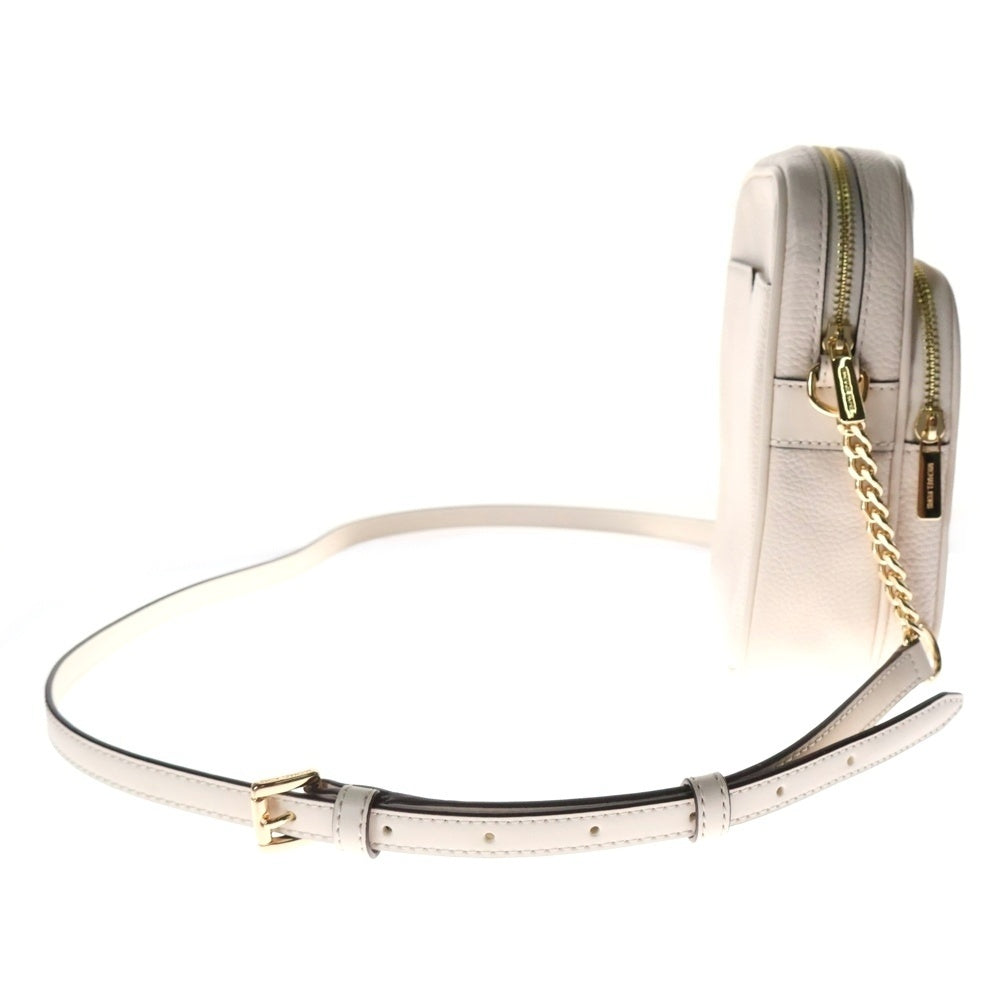 MICHAEL KORS(マイケルコース) JET SET TRAVEL NS ジェット セット トラベル チェーンクロス ショルダーバッグ ホワイト レディース 35H3GTVC2L