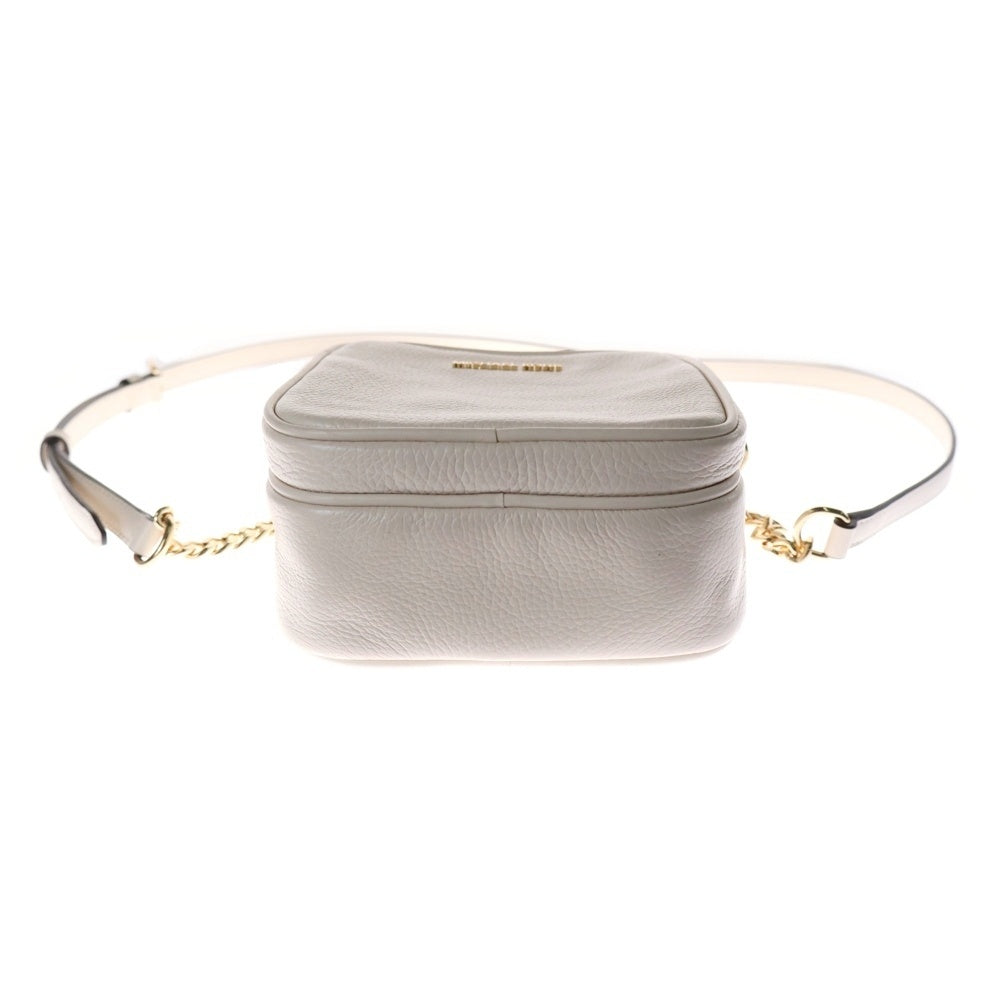 MICHAEL KORS(マイケルコース) JET SET TRAVEL NS ジェット セット トラベル チェーンクロス ショルダーバッグ ホワイト レディース 35H3GTVC2L