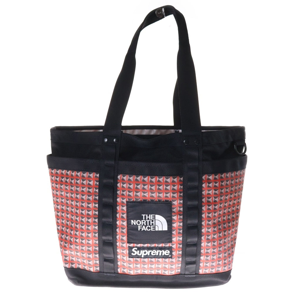 SUPREME(シュプリーム) 21SS ×THE NORTH FACE Studded Explore Utility Tote スタッデッド エクスプローラー ユーティリティ トート スタッズ 総柄 ナイロン バッグ NM821251