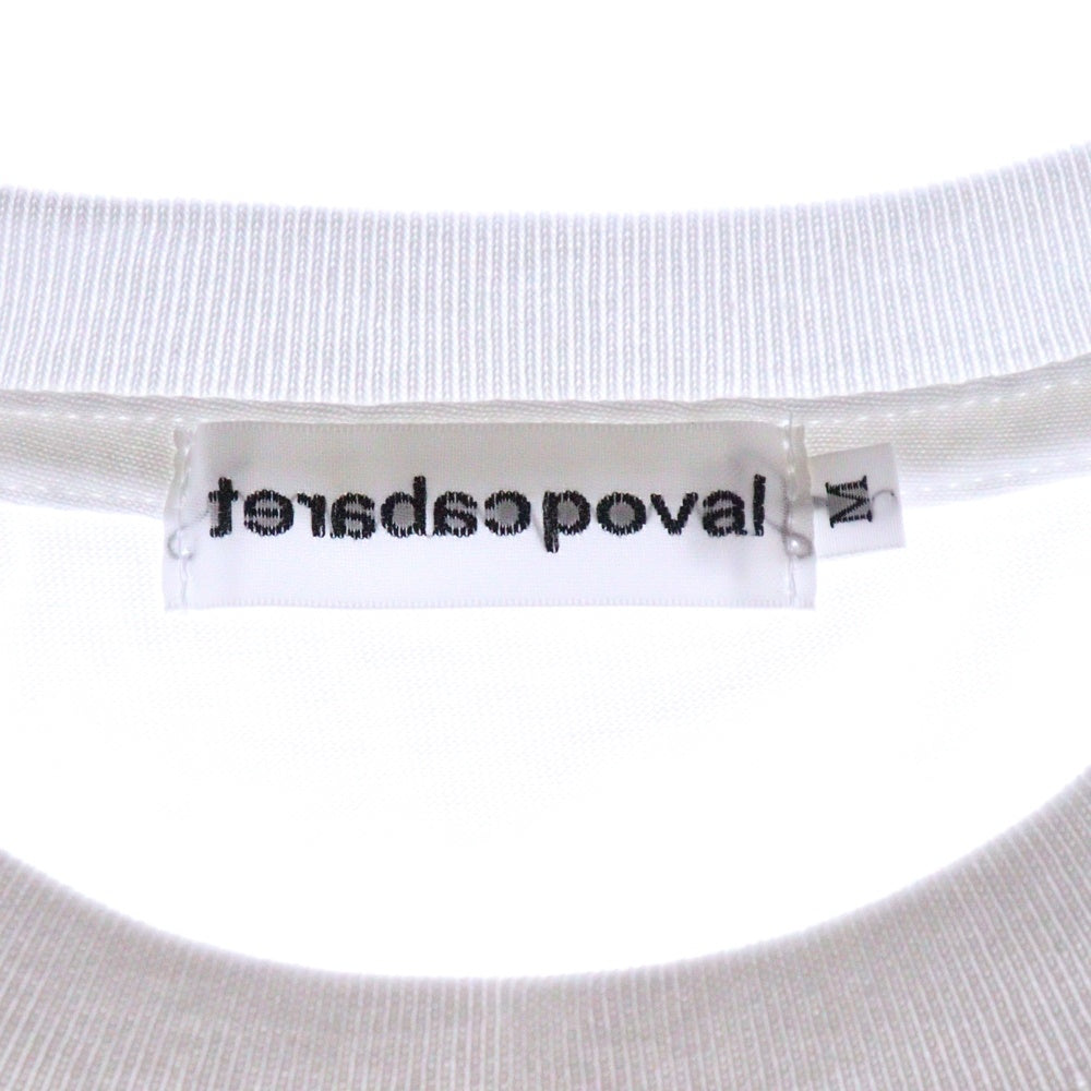 CABARET POVAL(キャバレーポバール) Sidewalk Tee サイドウォーク プリントTシャツ ホワイト