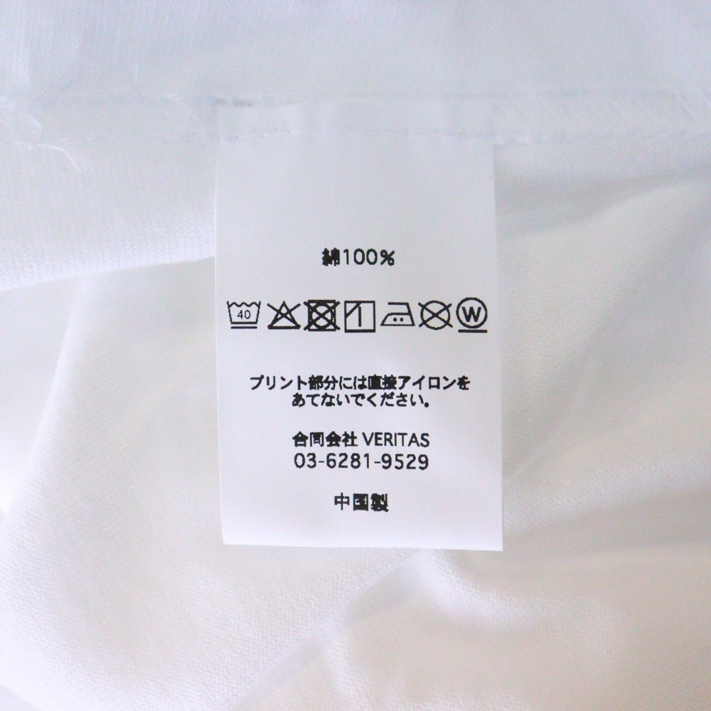 CABARET POVAL(キャバレーポバール) Sidewalk Tee サイドウォーク プリントTシャツ ホワイト