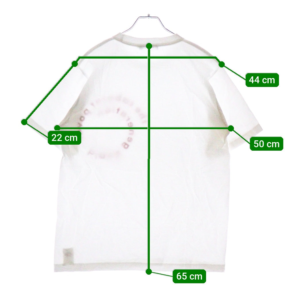 CABARET POVAL(キャバレーポバール) Sidewalk Tee サイドウォーク プリントTシャツ ホワイト
