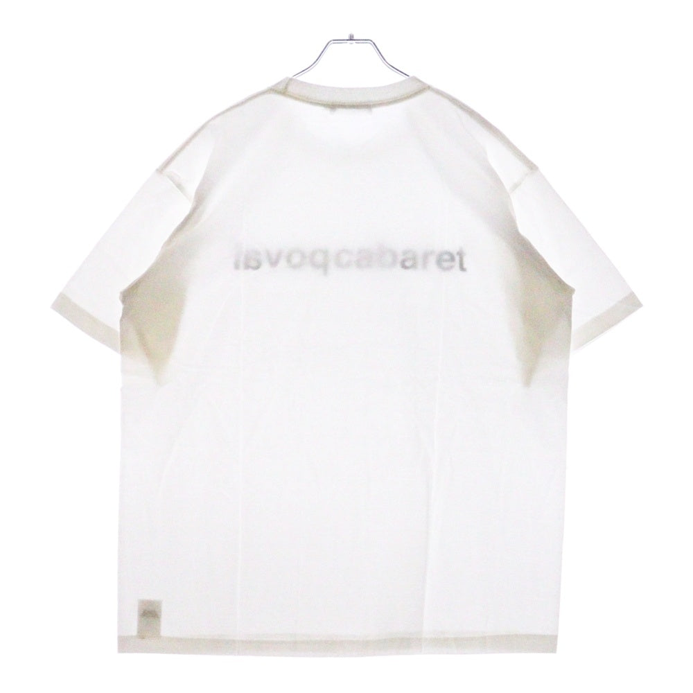 CABARET POVAL(キャバレーポバール) 25SS Original Logo Tee オリジナルロゴ プリントTシャツ ホワイト