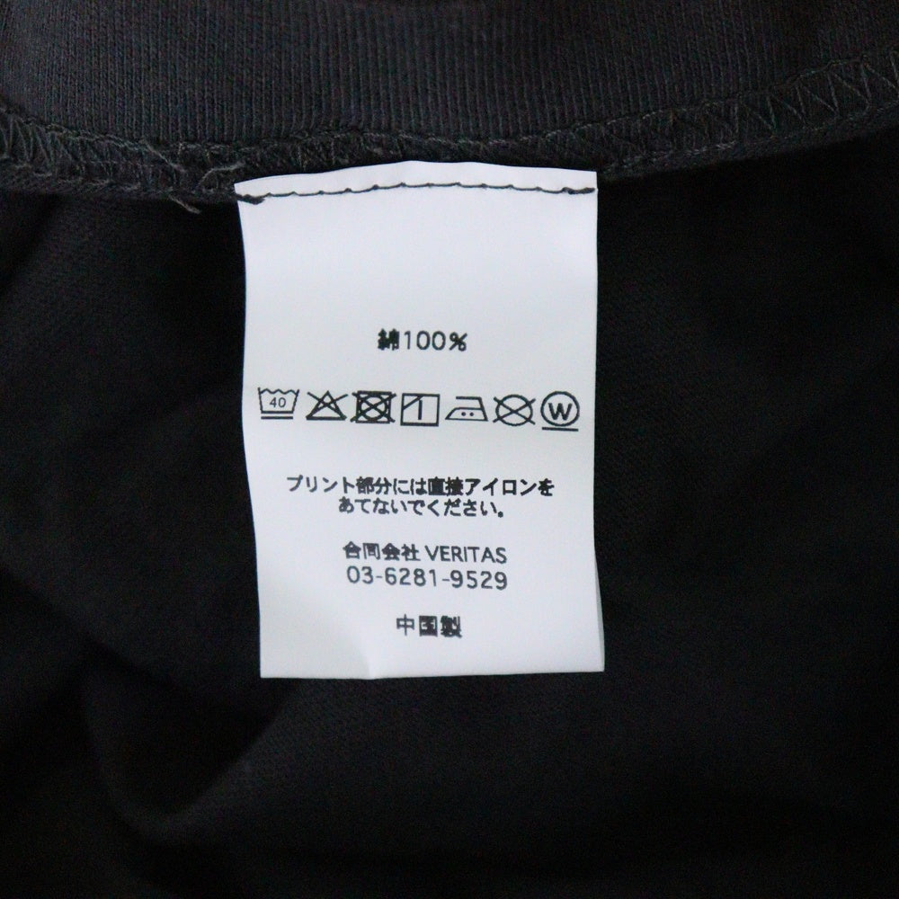 CABARET POVAL(キャバレーポバール) Sidewalk Tee サイドウォーク プリントTシャツ ブラック